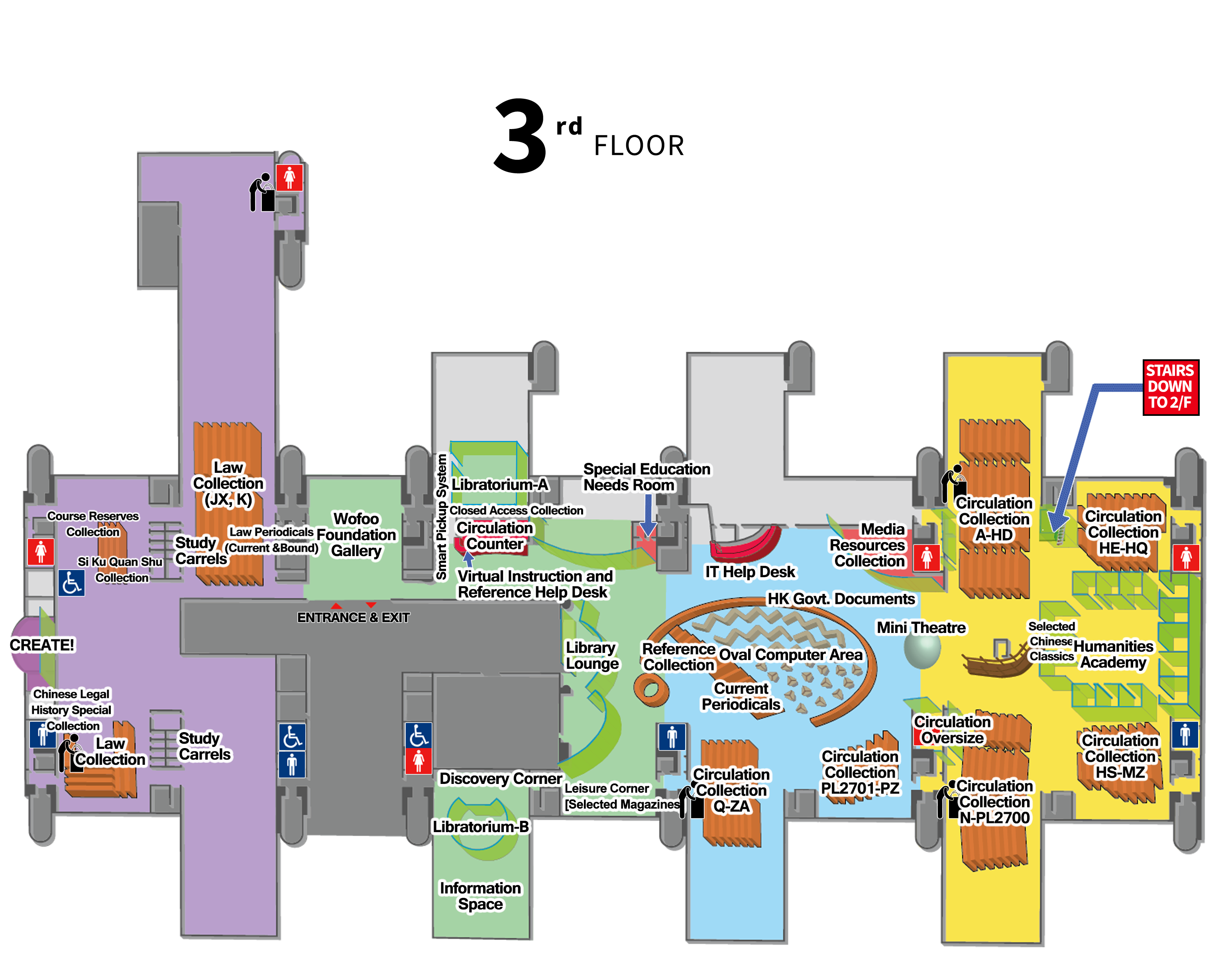 Library interactive floor plan