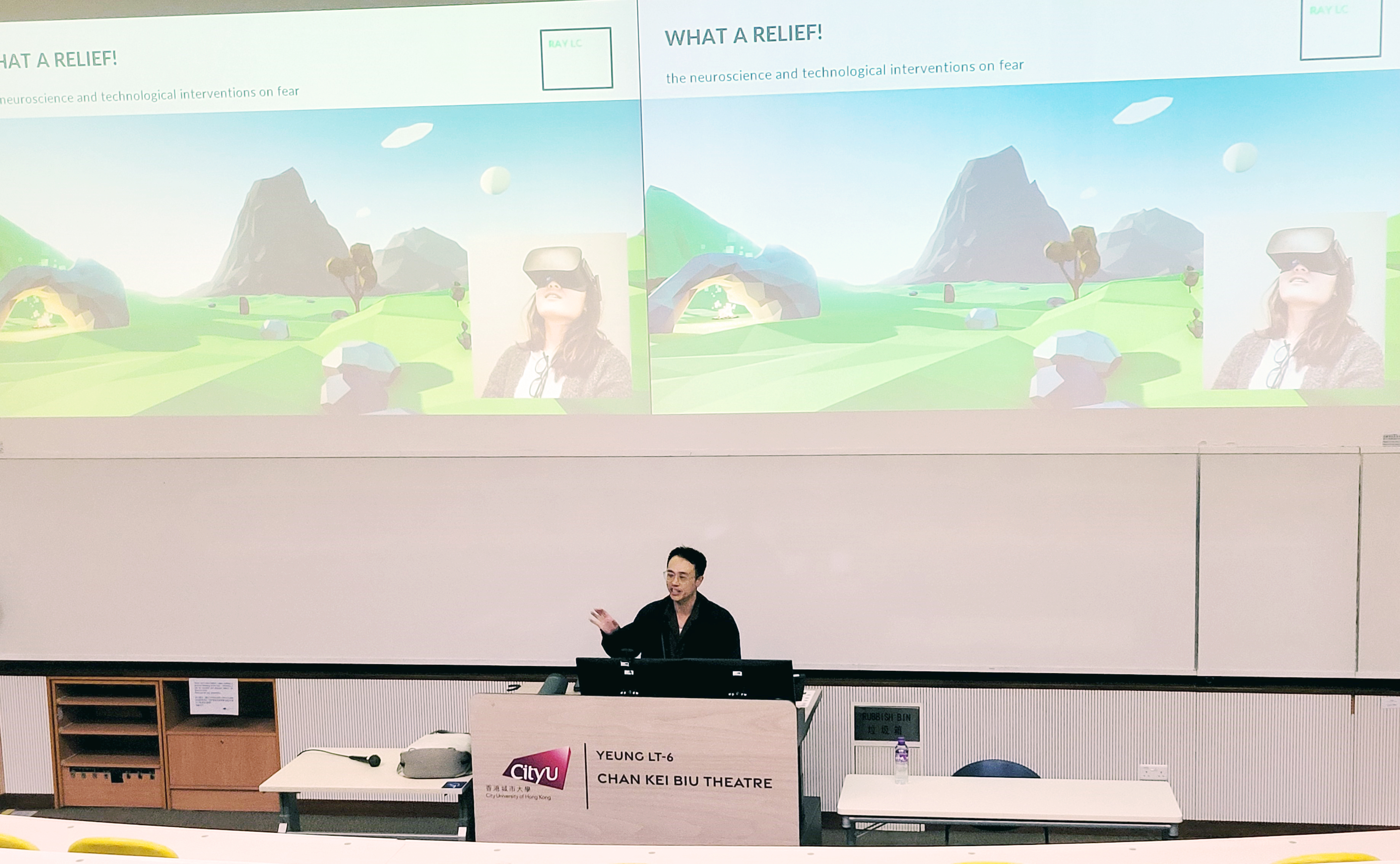Professor RAY LC presented a seminar entitled “What a Relief!: the Neuroscience and Technological Interventions on Fear”