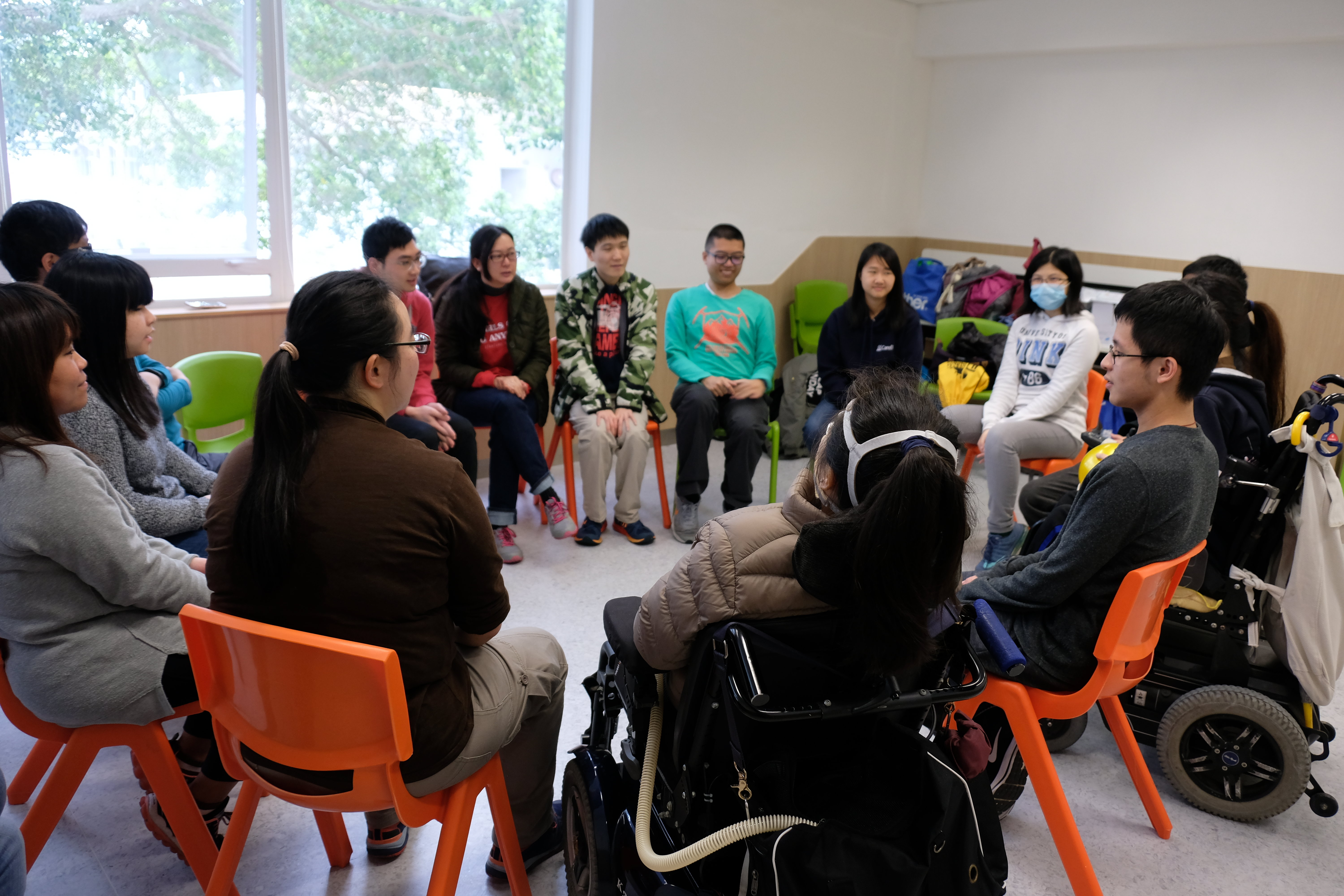 Introducing themselves and sharing personal information among them before going to have BBQ.